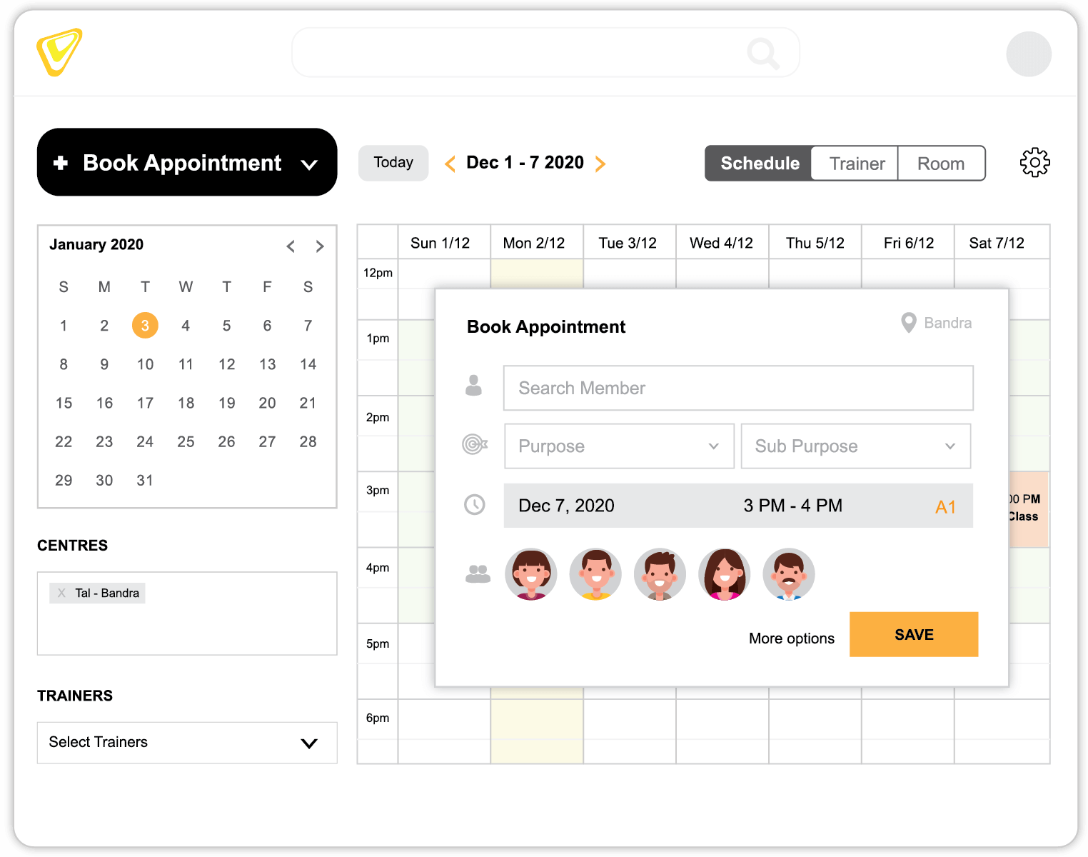 CALENDAR AND BOOKING